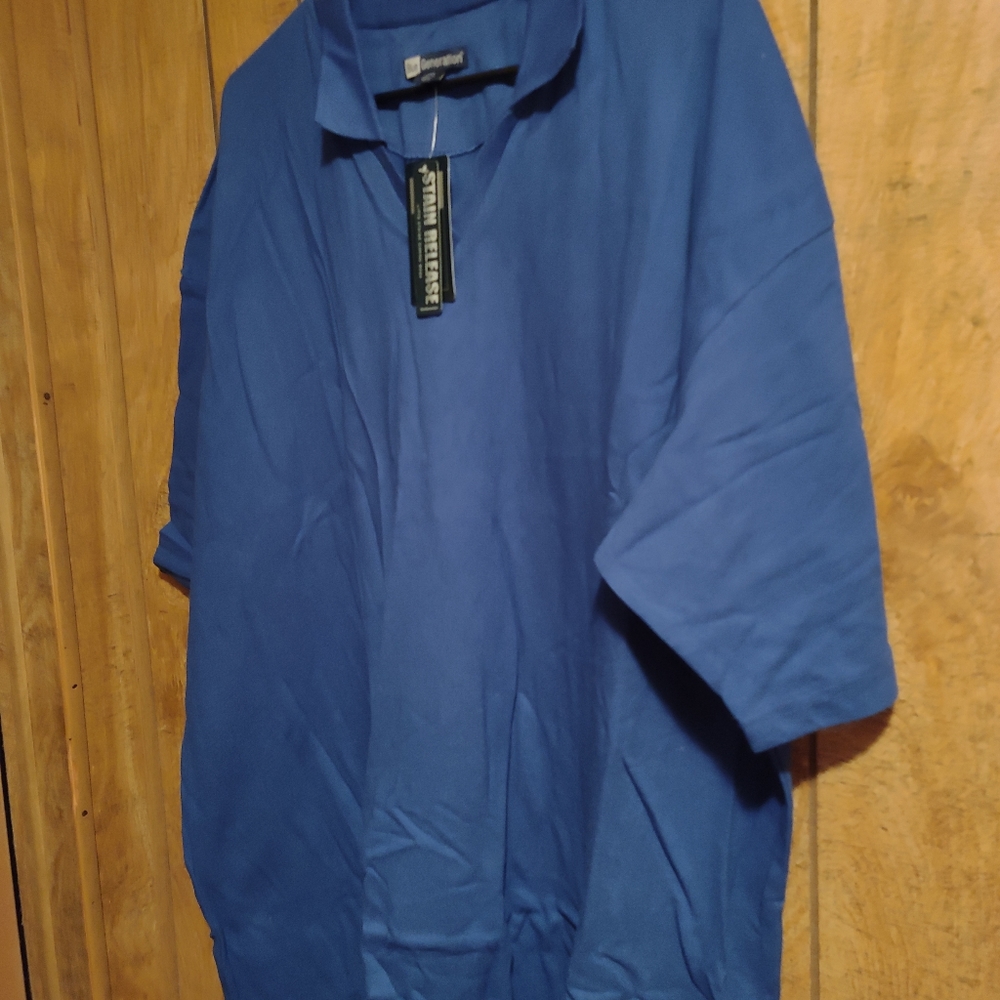 BRAND NEW!!! BLUE GENERATION LADIES POLO TOP. SIZE 4XL. COLOR ROYAL.